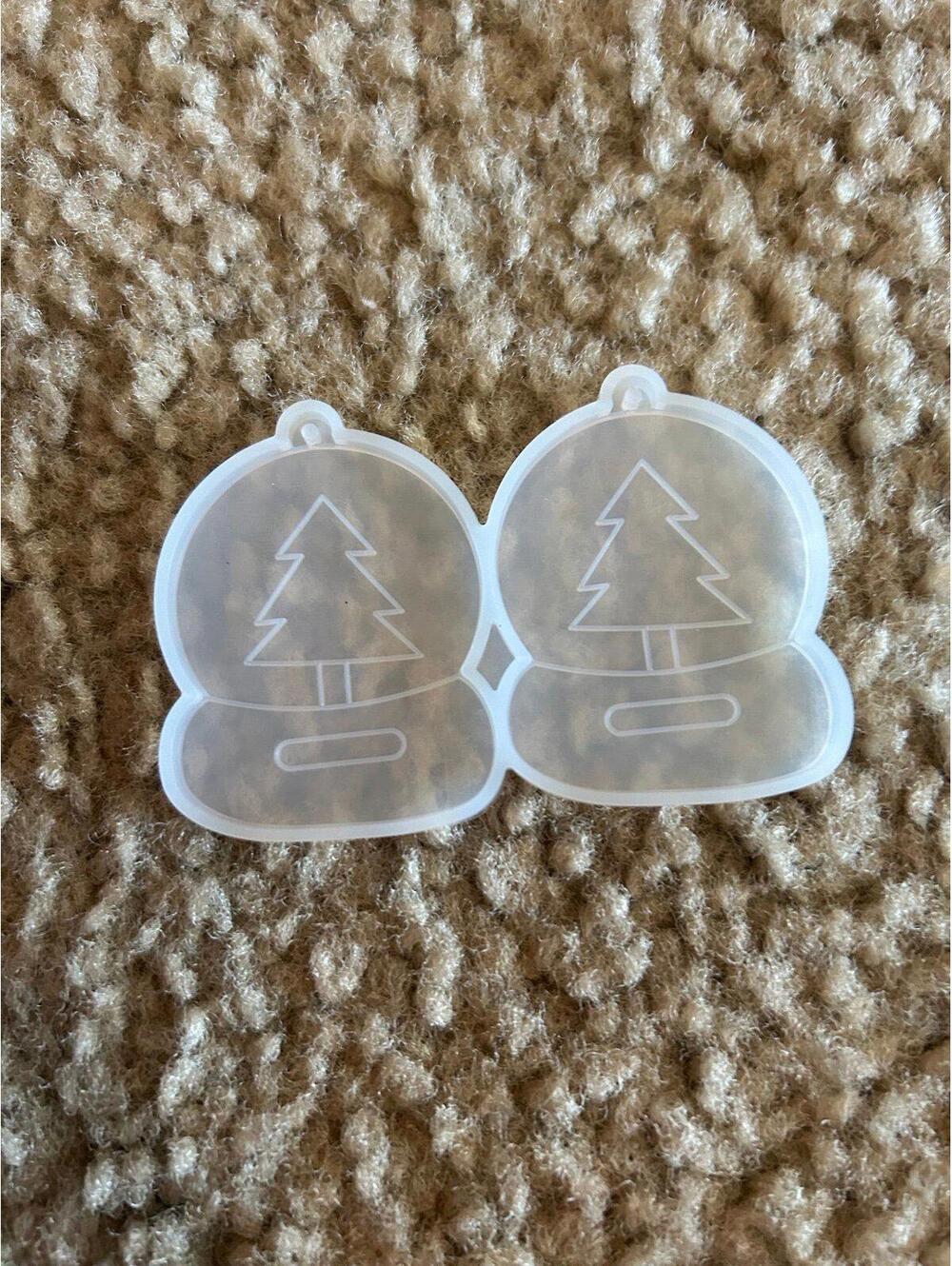 E207 Mini tiny keychain mold Christmas art project resin